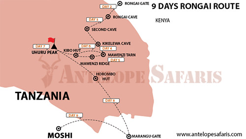 9 Days Rongai Route