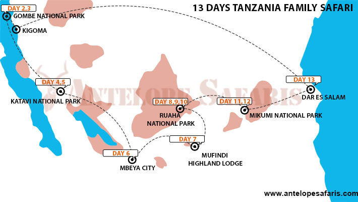 13 Days Tanzania Family Safari
