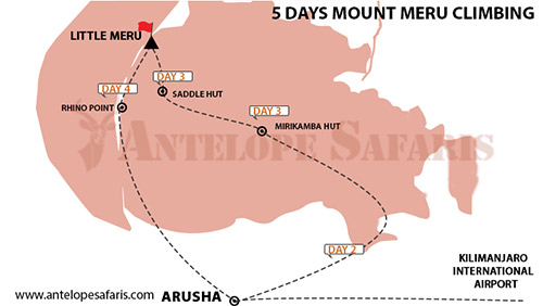5 Days Mount Meru Climbing